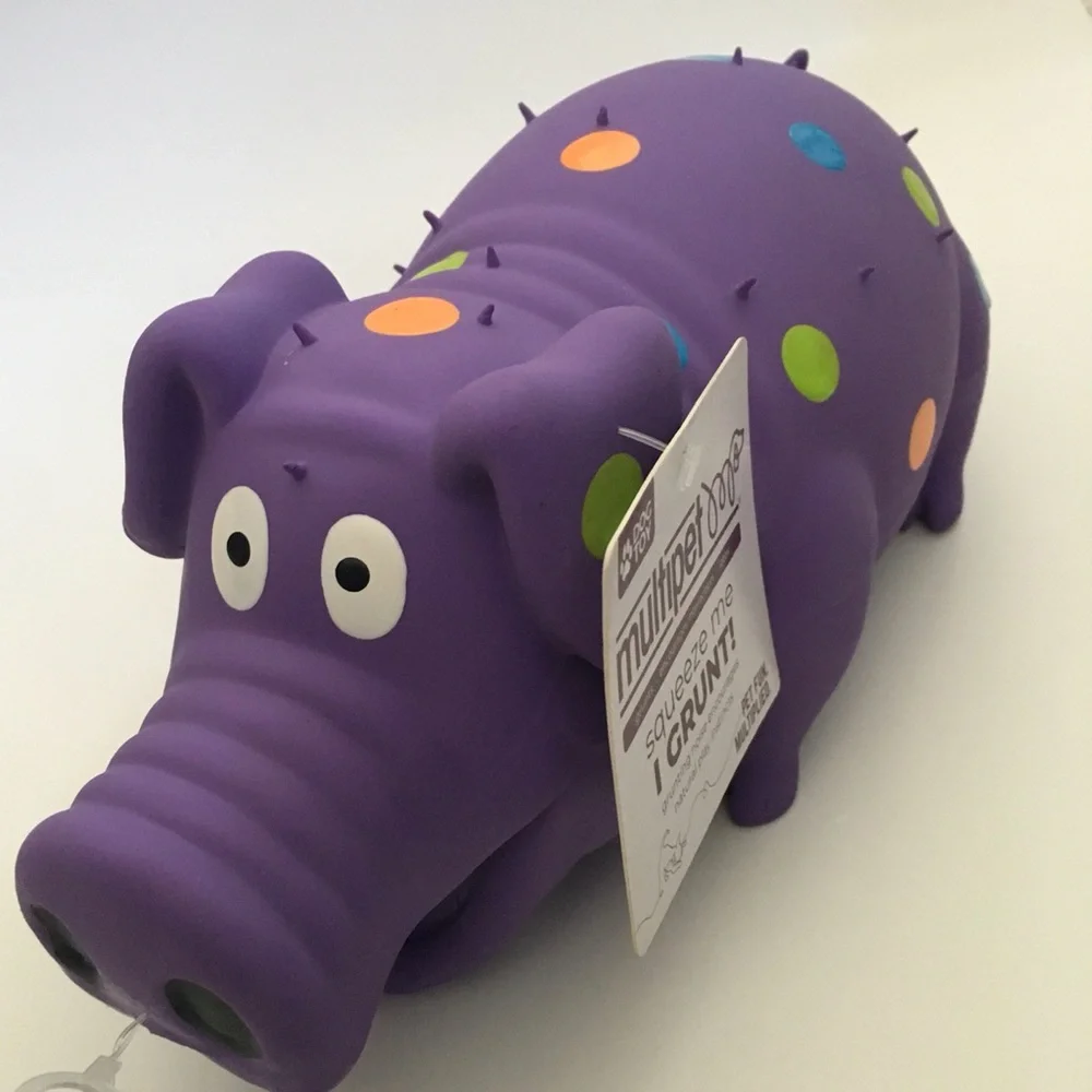 12” Dog Toy Multipet Grunting Pig Goblet for XL Pets